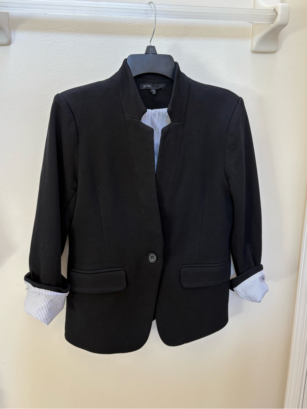 Gibson Black Women's Single-Button Blazer